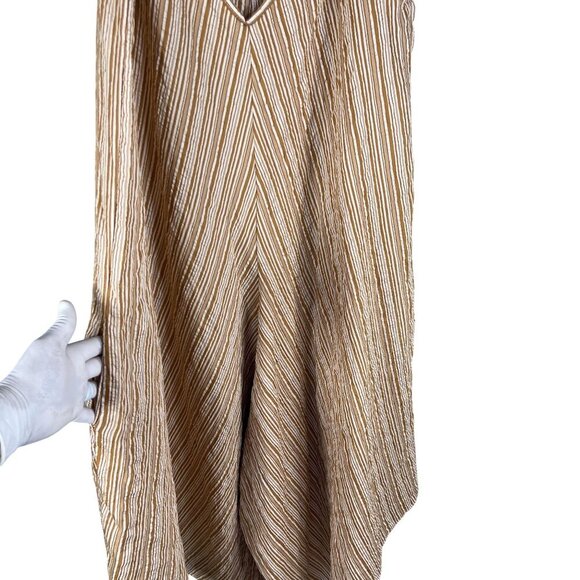 CCK Style Womens M Drop Crotch Wide Leg Harem Style Romper Sleeveless Adj Strap - Picture 3 of 14